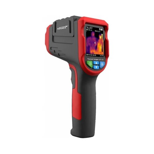 Noyafa NF-521 ručna beskontaktna termovizijska kamera i infracrveni termometar -10° do +400°C, 2.4" TFT ekran 320x240 pixel 3 palete boja kombinuje 2-megapixel vidljivu sliku sa 32 x 32 termo, 33° ugao kamere, SD memo Cene