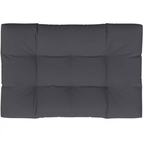 vidaXL jastuk za sofu od paleta antracit 120 x 80 x 10 cm