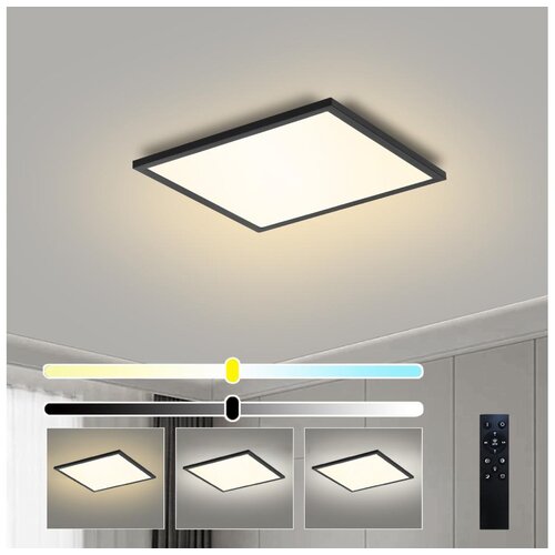  Brilagi - LED prigušiva svetiljka SLIMFRAME LED/25W/230V 30x30 cm, crna + daljinski upravljač Cene