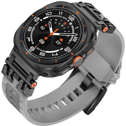 INF TPU pa&scaron;ček za uro Samsung Watch 7 Ultra Black + gray dots, (21757100) Cene