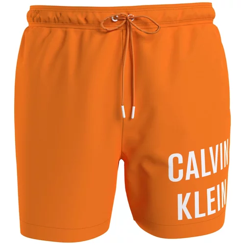 Calvin Klein Underwear Kratke kopalne hlače oranžna / bela