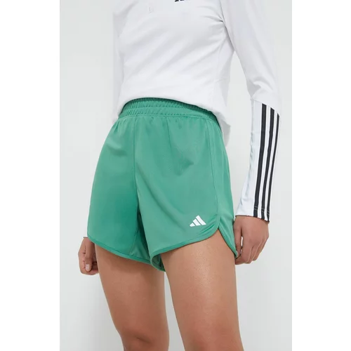 Adidas Kratke hlače za vadbo Pacer zelena barva