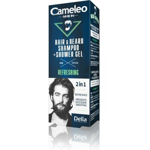 Delia šampon za kosu i bradu + gel za tuširanje cameleo men 2U1 150ML Slike