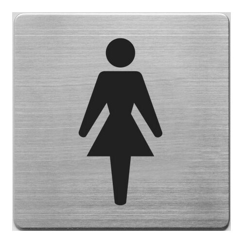 Alco aluminijumski piktogram samolepljivi - ženski toalet ( 02HP01 ) Slike