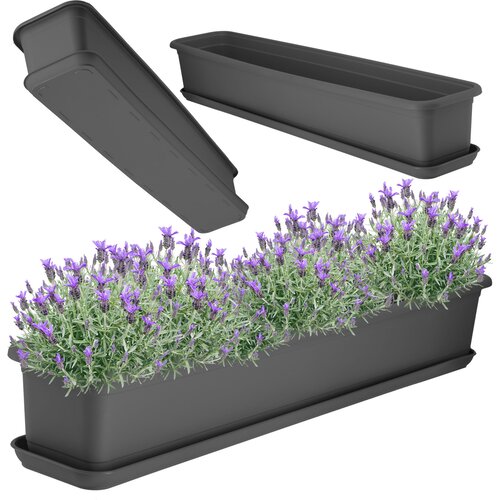 KADAX balkonski cvetlični lonec 80 cm s stojalom, antraciten, (5000346028) Cene