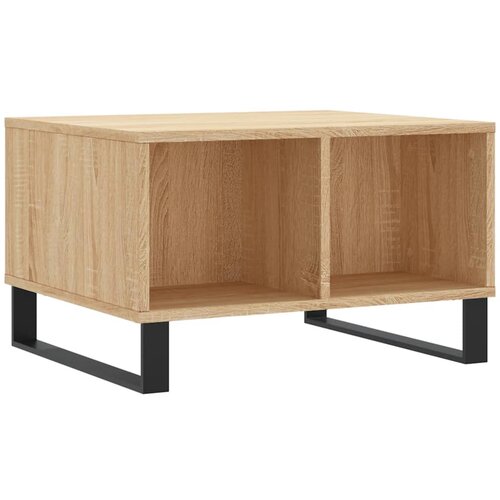 Maison Chic Klubska mizica - kavna mizica - Nizka mizica sonoma hrast 60x50x36,5 cm inženirski les, (21752814) Slike