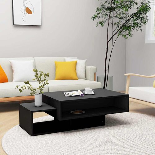  Stolić za kavu crni 105 x 55 x 32 cm od konstruiranog drva Cijene