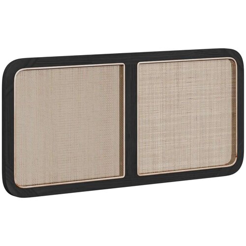  Uzglavlje s uzglavljem Crna 120 x 55 x 3 cm Ratan Slike