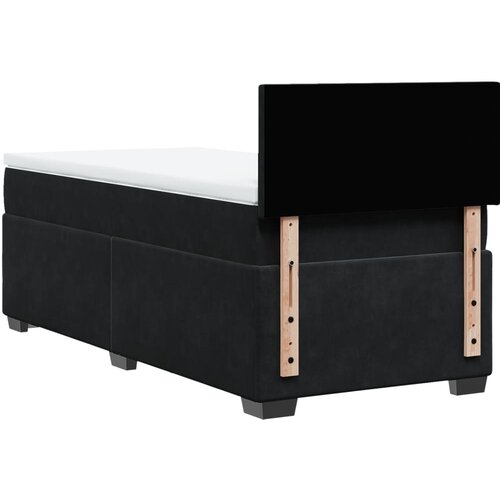 Box spring krevet s madracem crni 90x200 cm bar&amp;scaron;unasti Slike