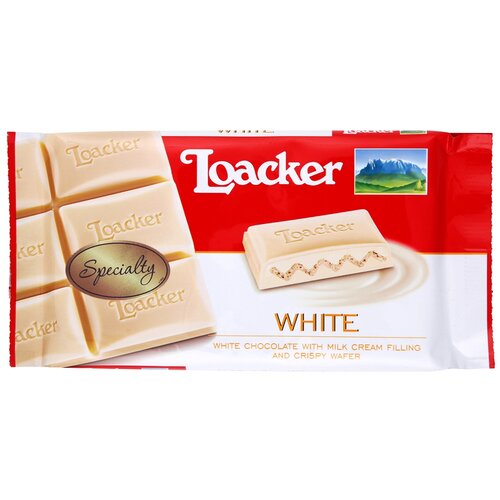 Loacker čokolada white creme, 87g Cene