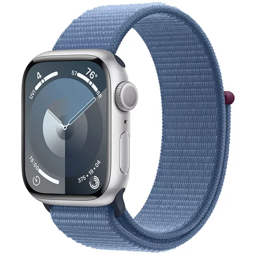 Apple Watch 9 GPS 41mm Silver Winter Blue Sport Loop MR923