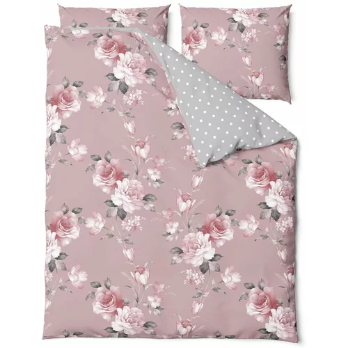 Bonami Selection Ružičasta pamučna posteljina za bračni krevet Belle, 200 x 220 cm