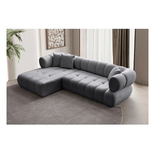 Atelier Del Sofa ugaona garnitura petra left dark grey Slike