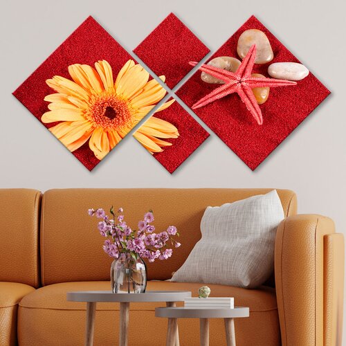 Wallity slika 4MDF6347684, 60x115 cm, 4 dijela Cene