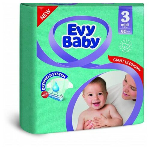 Evy Baby midi jumbo pečene 3 5-9KG 68 komada Slike
