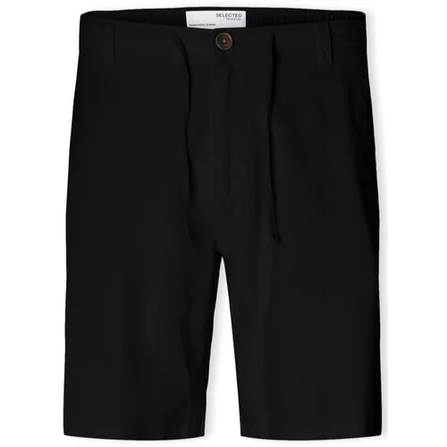 Selected Kratke hlače & Bermuda Noos Comfort-Brody -Shorts - Black Črna