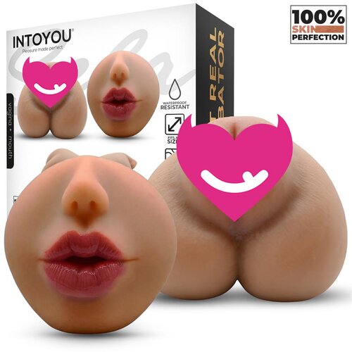 INTOYOU LikeTrue Sela Super Realistic Vagina & Mouth 635g Brown Cene