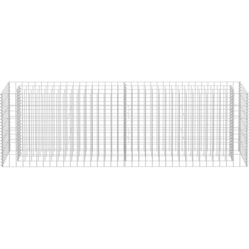  Gabionska sadilica od pocinčanog čelika 180 x 30 x 60 cm Slike