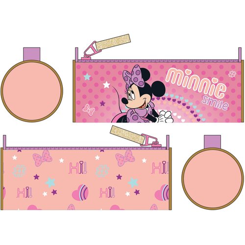 Vadobag Okrugla prazna pernica Minnie Mouse I like smiles/ roze Cene