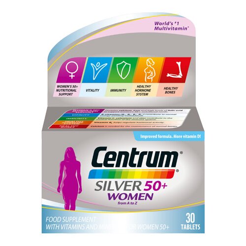 Centrum silver 50+women 30 tableta Slike