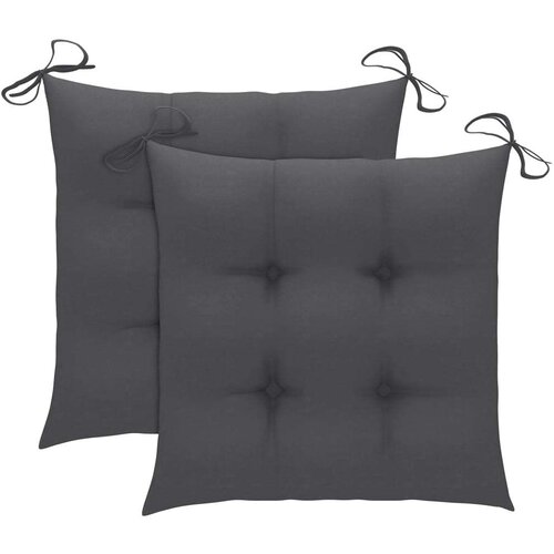  Jastuci za stolice 2 kom antracit 40x40x7 cm od tkanine Oxford Slike