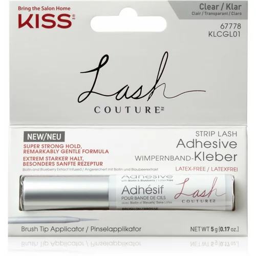 Kiss Lash Couture lepilo za umetne trepalnice z aplikatorjem odtenek White 5 g