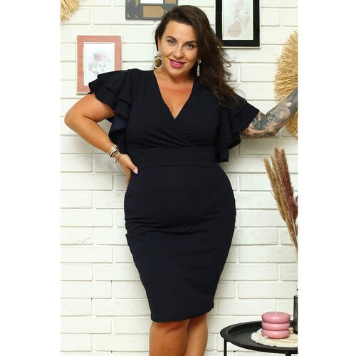 Karko Woman's Dress SC069 Navy Blue Cene