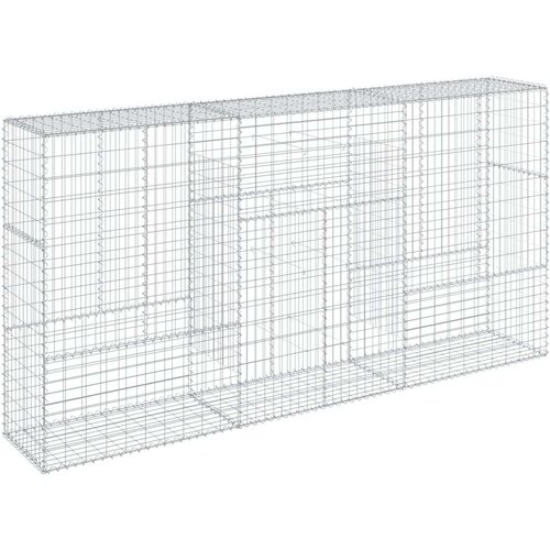 VidaXL Gabionska ko&amp;scaron;ara s poklopcem 300x50x150 cm pocinčano željezo Slike