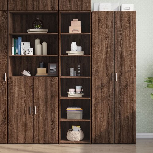  The Living Store Visoka omara rjavi hrast 45x41x185 cm inženirski les - Visoka Omarica, (21495921) Slike