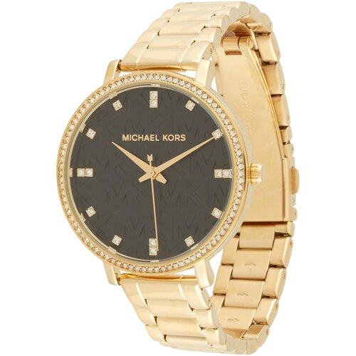 Michael Kors Analogni sat 'PYPER' zlatna / crna Cijene