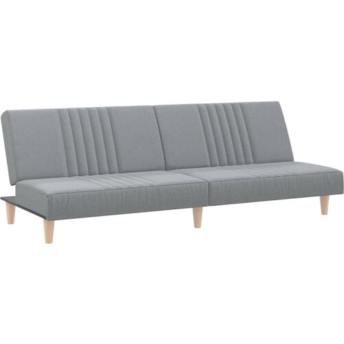 Maison Chic Raztegljiv kavč - Raztegljivi divan svetlo sivo blago, (21728333) Cene
