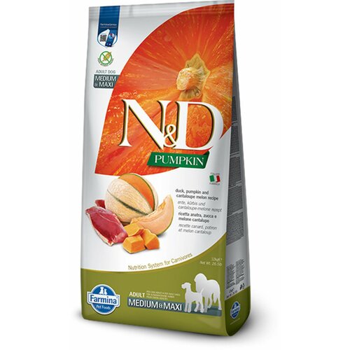 Farmina n&d pumpkin hrana za pse duck&cantaloupe medium&maxi 12kg Cene