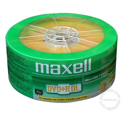 Maxell DL DVD+R 8.5GB/8X DOUBLE LAYER/25 SP/TW disk Slike