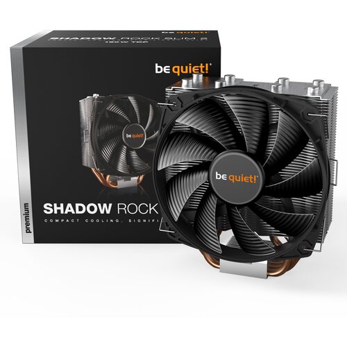 Be Quiet! SHADOW ROCK SLIM 2 CPU hladnjak, ventilator (AMD: AM4/AM5; Intel: 1700/1200/2066/1150/1151/1155/2011) Slike