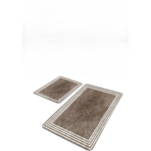 Mila Home Sivorjave žametne kopalni&amp;scaron;ke preproge v kompletu 2 ks 60x100 cm &amp;ndash; Slike