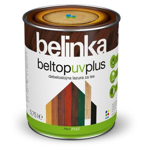 Belinka BELTOP UV PLUS Debeloslojna lazura za drvo 0,75l, 2 Bor Slike