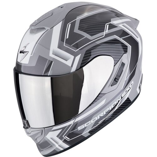 Scorpion kaciga Exo-1400 evo ii air linart grey-white Slike