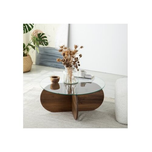 Hanah home bubble 2 - walnut walnut coffee table Cene