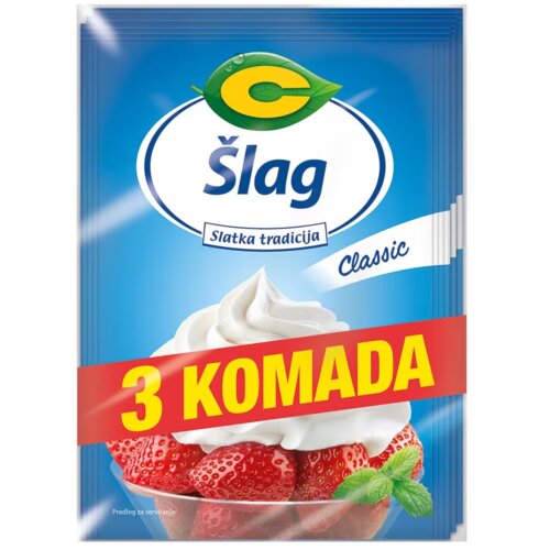 C proizvodi Šlag classic sa vodom C 3x40g Cene
