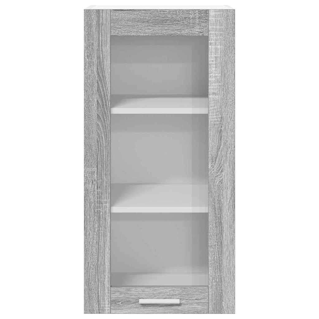  Viseći ormarić s policom Riga 2 pcs Siva Sonoma 40 x 31 x 80 cm Slike