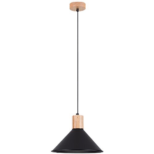 Sollux Lighting Sollux SL.1320 - Crni luster na sajli JAGA, 1xE27/15W/230V, prečnik 30 cm Cene