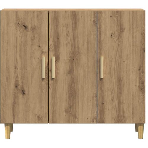  Komoda boja hrasta artisana 90 x 34 x 80 cm konstruirano drvo Slike
