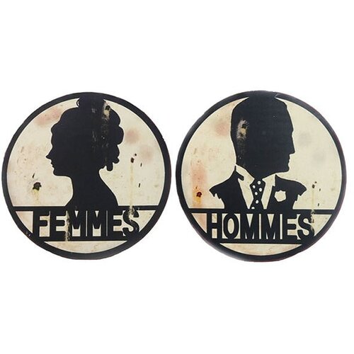 Antic Line Femmes/Hommes toaletni znaki Slike