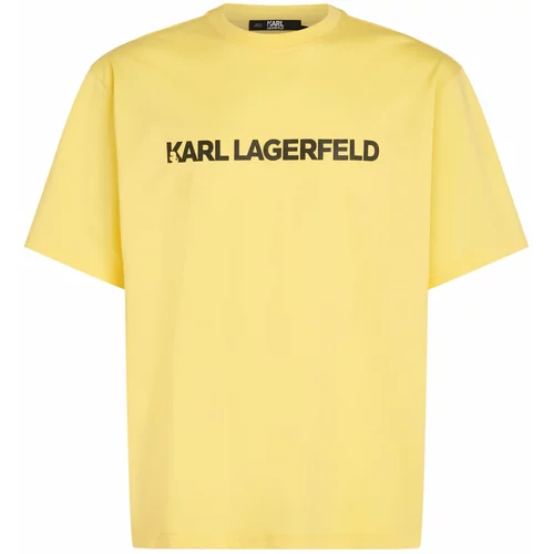 Karl Lagerfeld Majica limona / črna