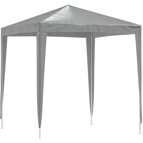 vidaXL &Scaron;ator za svadbe - &scaron;ator za zabave 200 x 200 x 240 cm Svjetlosiva PE i čelik - Svjetlosiva 2 x 2 m Cijene