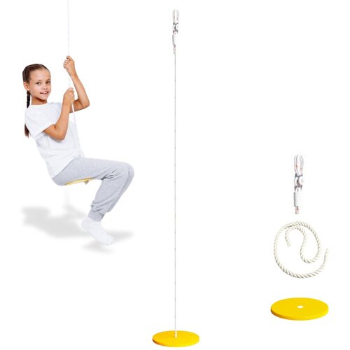 Monkey Gym Gugalnica krožnik lesena - rumena, (5000077241) Cene