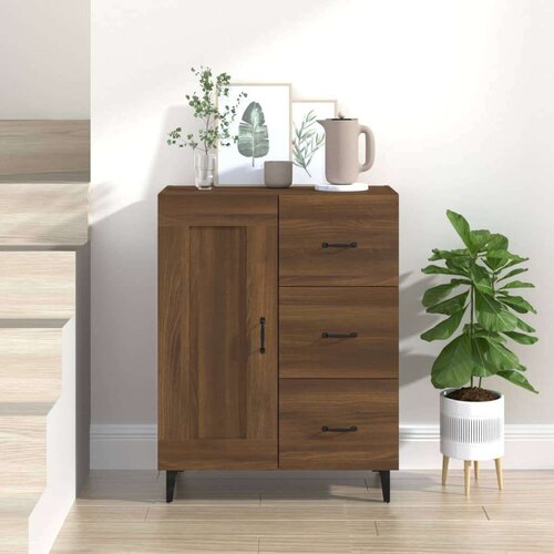  Komoda boja smeđeg hrasta 69 5 x 34 x 90 cm konstruirano drvo Cijene