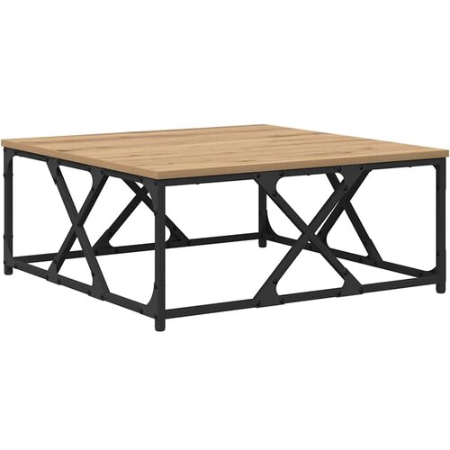 VidaXL Klubska miza artisan hrast 70 x 70 x 30 cm Konstruiran les, (5000083376) Slike