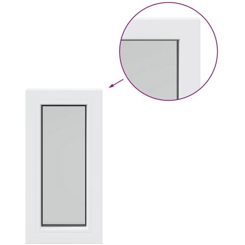  Unutarnja boja prozora podruma bijela RISOR 35 x 70 cm - 35 x 90 cm s dvostrukim staklenjem Cijene