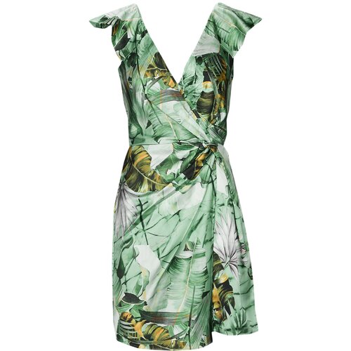 Guess Kratke obleke OLIVIA DRESS Zelena Slike